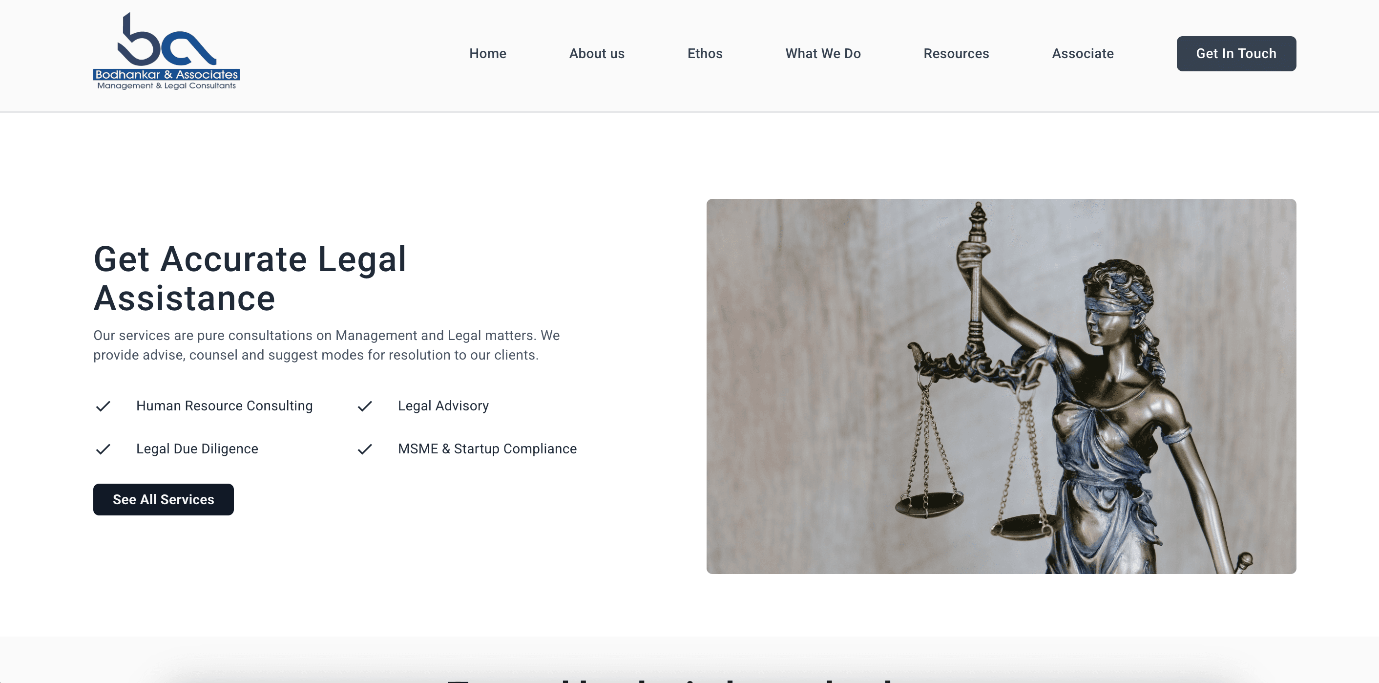 Law Firm Website Template Example 4
