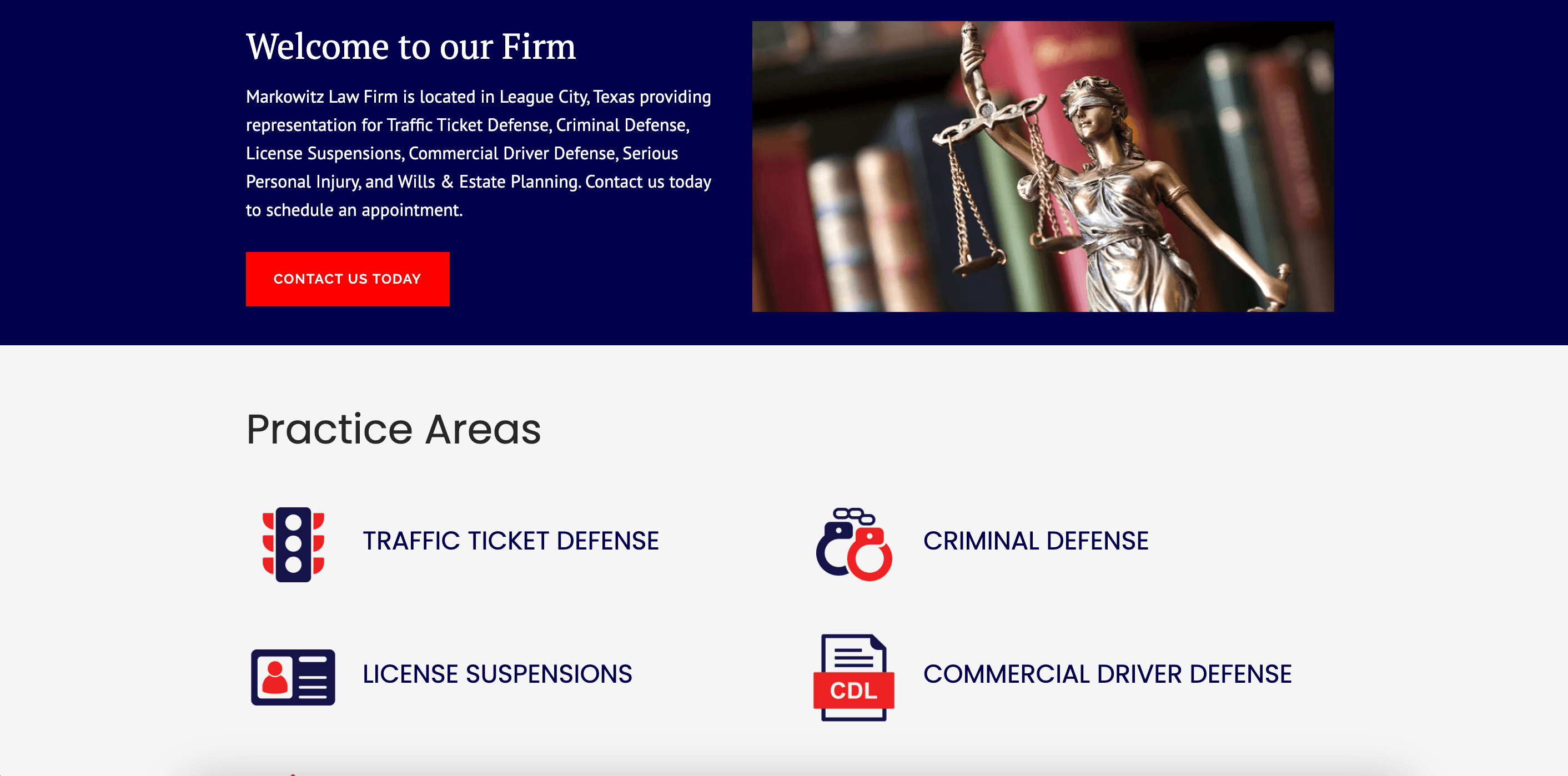Law Firm Website Template Example 6